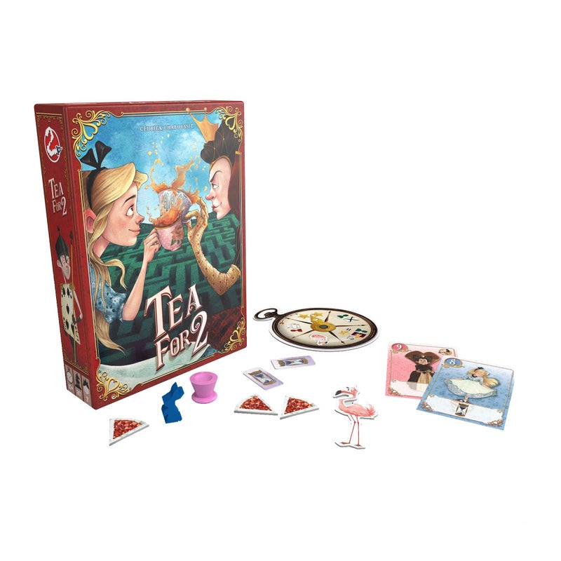 Asmodee Tea For 2 Board Game - Alice's Wonderland Deck-Building Game, Strategic and Evolving Gameplay, Fun Family Game for Kids & Adults, Ages 10+, 2 Players, 30 Minute Playtime, Made by Space Cowboys - Image 2